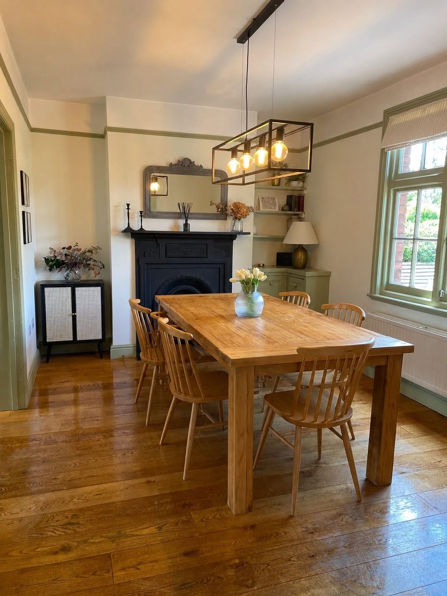 Dining room after WDM clean